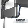Vogels Wandhalterung SCHWENKEN TVM 5845 VESA 100x100 bis 600x400 mm schwarz