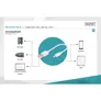 DIGITUS Daten und Ladekabel USB-A zu Lightning, 0.15m, weiß