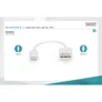 DIGITUS Daten und Ladekabel USB-A zu Lightning, 0.15m, weiß
