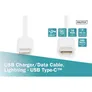 DIGITUS Daten- und Ladekabel USB-C zu Lightning, 2m, weiß