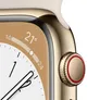 Apple Watch Series 8 LTE 45mm Edelstahl Gold Sportarmband Polarstern