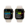 Apple Watch Series 8 LTE 45mm Edelstahl Gold Sportarmband Polarstern