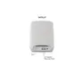 Netgear Orbi AX5400 Tri-Band Mesh WiFi 6 System RBK763s (Router, 2xSatellit)