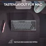 Logitech MX Mechanical Mini für Mac Kabellose Tastatur Dunkelgrau