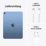 Apple iPad 10,9" 10th Generation Wi-Fi 64 GB Blau MPQ13FD/A