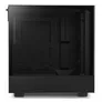 NZXT H5 Elite Midi Tower ATX Gehäuse schwarz mit Sichtfenster und RGB, Glasfront
