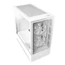 NZXT H5 Elite Midi Tower ATX Gehäuse weiss mit Sichtfenster und RGB, Glasfront