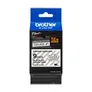 Brother TZe-S121 Schriftband, 9mm x 8m, schwarz auf transparent, stark klebend