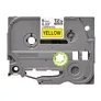 Brother TZe-611 Schriftband schwarz auf gelb, 6mm x 8m, selbstklebend