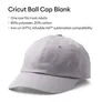 Cricut Baseball-Cap-Rohling grau