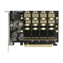 Delock PCI Express x16 Karte zu 4 x intern NVMe M.2 Key M - Bifurcation