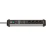 Brennenstuhl Premium-Protect-Line Steckdosenleiste 4-fach 3m grau/schwarz