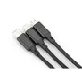 DIGITUS 3-in-1 Ladekabel, USB A - Lightning + Micro USB + USB-C