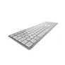 CHERRY KW 9100 Slim für Mac kabellose Tastatur DE-Layout weiß-Silber