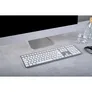 CHERRY KW 9100 Slim für Mac kabellose Tastatur DE-Layout weiß-Silber