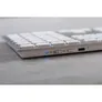 CHERRY KW 9100 Slim für Mac kabellose Tastatur DE-Layout weiß-Silber