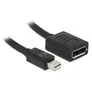 DeLOCK 65554 Adapter mini DisplayPort 1.2 Stecker 4K auf Displayport-Buchse