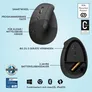 Logitech Lift Vertical Graphite - Ergonomische Kabellose Maus (Linkshänder)