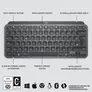 Logitech MX Keys Mini Kabellose Tastatur Graphite US Int. Layout