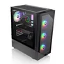 Thermaltake View 200 TG ARGB Mid Tower ATX Gehäuse Sichtfenster schwarz