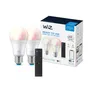 WiZ 60W E27 Standardform Tunable White & Color Doppelpack inkl. Fernbedienung