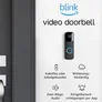 Blink Video Doorbell - Zwei-Wege-Audio, HD-Video, Bewegungssensor, schwarz