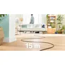 Bosch Serie 8 BGB75XSIL Bodenstaubsauger mit Beutel weiß