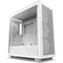 NZXT H7 Flow White RGB Midi Tower ATX Gaming Gehäuse mit Glasfenster