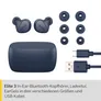 JABRA Elite 3 Bluetooth True-Wireless In-Ear Kopfhörer Blau