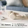 Sony WH-CH520 Beige Over Ear Kopfhörer mit Bluetooth