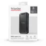 SanDisk® PROFESSIONAL PRO-G40 Portable SSD 2 TB Thunderbolt 3 (40 Gbit/s) USB-C