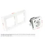 Kabelmeister Einbausteckdose 2-fach m. Schnelllader (20W, PD3.0), USB, weiss