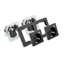 Kabelmeister Einbausteckdose 2-fach m. Schnelllader (20W, PD3.0), USB, anthrazit