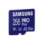Samsung PRO Plus 256 GB microSDXC-Speicherkarte (180 MB/s, Class U3, V30, A2)