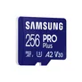 Samsung PRO Plus 256 GB microSDXC-Speicherkarte (180 MB/s, Class U3, V30, A2)