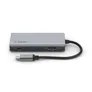 Belkin USB-C 4-in-1 Multiport Adapter, grau