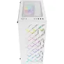 AZZA Spectra White ATX Gaming Tower, RGB Beleuchtung, Glasfenster