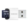 Samsung PRO Ultimate 256 GB microSD-Speicherkarte mit USB-Kartenleser