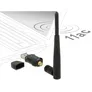Delock USB 2.0 Dualband WLAN ac/a/b/g/n Stick 433 + 150 Mbps m. externer Antenne