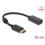 Delock Adapter DisplayPort 1.2 Stecker zu HDMI Buchse 4K Passiv schwarz