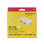 Delock Adapter USB Type-C™ Stecker > VGA / HDMI / DVI Buchse weiß