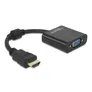 Delock Adapter HDMI Stecker zu VGA Buchse schwarz