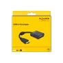 Delock Adapter HDMI Stecker zu VGA Buchse schwarz
