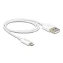 Delock USB Daten- und Ladekabel für iPhone™, iPad™, iPod™ weiß 1 m