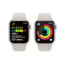 Apple Watch Series 9 GPS 41mm Aluminium Polarstern Sportarmband Polarstern - S/M