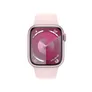 Apple Watch Series 9 GPS 41mm Aluminium Rosè Sportarmband Hellrosa - S/M