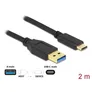 Delock SuperSpeed USB (USB 3.2 Gen 2) Kabel Typ-A zu USB Type-C™ 2 m