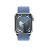 Apple Watch Series 9 GPS 41mm Aluminium Silber Sport Loop Winterblau