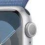Apple Watch Series 9 GPS 41mm Aluminium Silber Sport Loop Winterblau