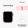 Apple Watch Series 9 GPS 41mm Aluminium Rosè Sport Loop Hellrosa